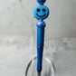 Blue Smiley Beaded Pen