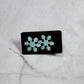 Blue Snowflake Stud Earring