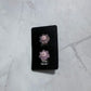 Light Purple Glow Flower CLIP ON Stud Earring
