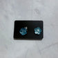 Blue Rose CLIP ON Stud Earring