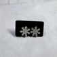 White Snowflake Stud Earring V3