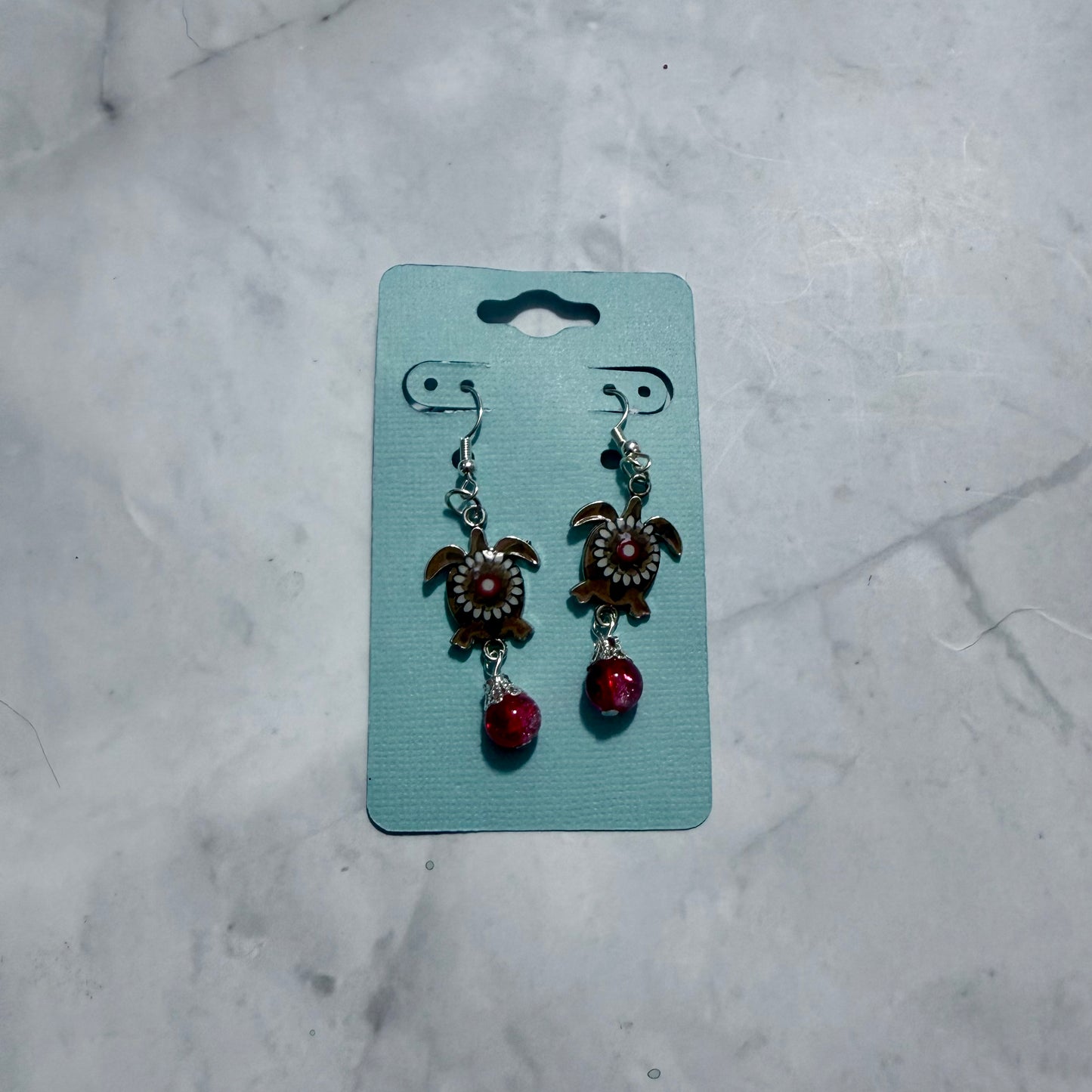 Brown/Red Turtle Dangle