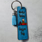 Spicy Books Wooden Keychain