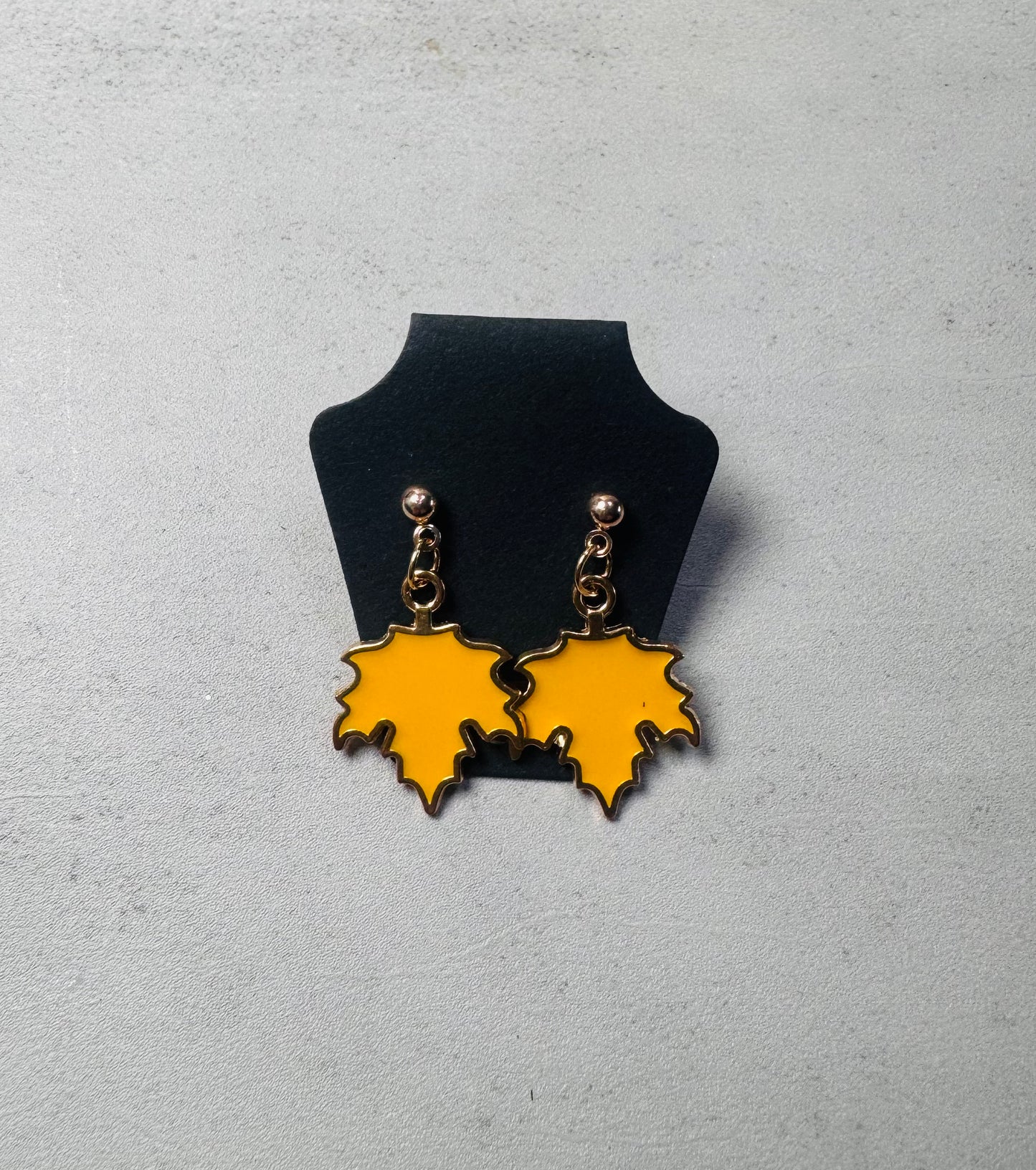 Yellow Maple Leaf Dangle