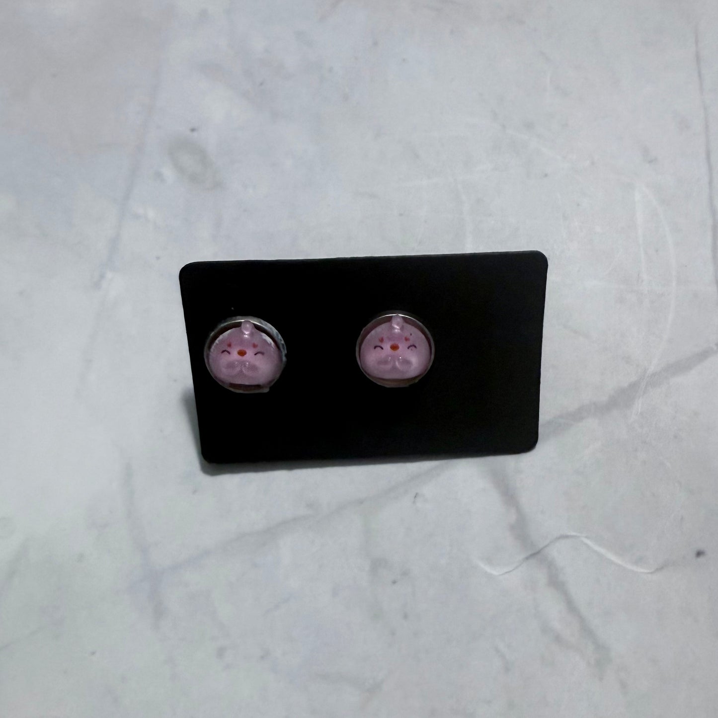 Narwhal CLIP ON Stud Earring
