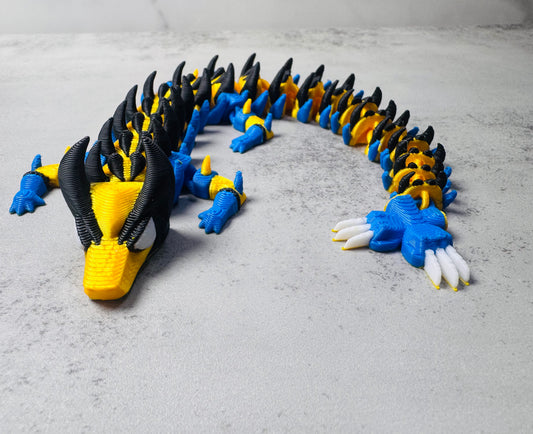 3D Printed Articulated WolfMan Dragon (RTS)