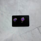Dark Purple Druzy CLIP ON Stud Earring