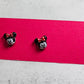 Red Mrs.Mouse Stud Earring
