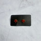 Red Leaf Stud Earring