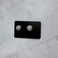 Silver Druzy CLIP ON Stud Earring