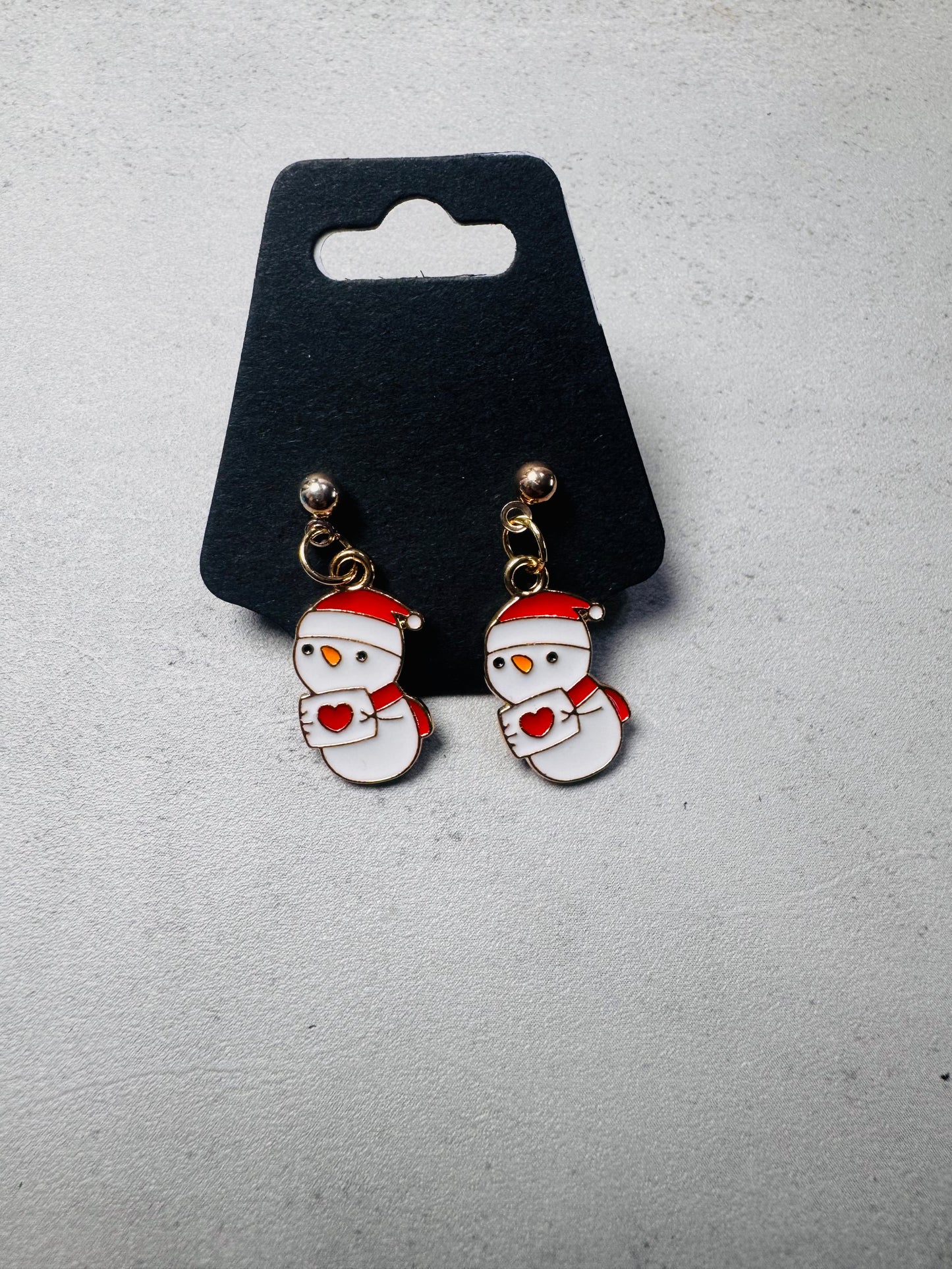 Snowman with Love Letter Dangle