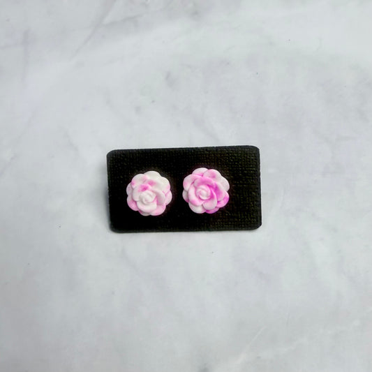 Light Pink Rose Stud Earring