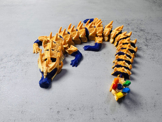 3D Printed Articulated Crystal Guy Dragon (RTS)
