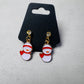 Snowman with Red Scarf on CZ Stud Dangle