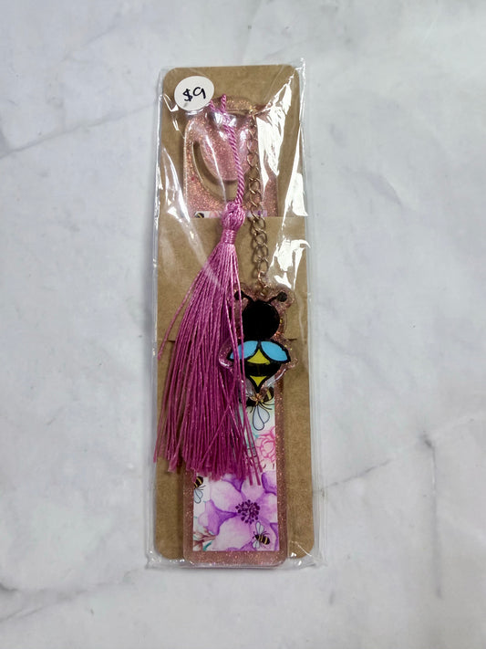 Acrylic Bookmark Flower and Bees
