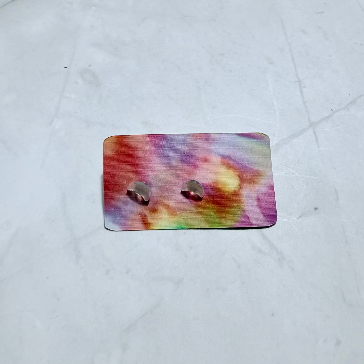 Ab Moon Stud Earring