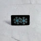 Blue Snowflake Stud Earring