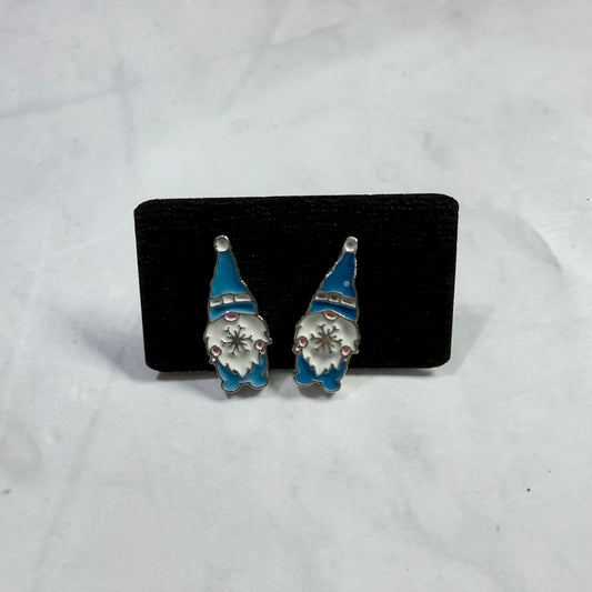 Winter Gnome V1 Metal Stud Earring
