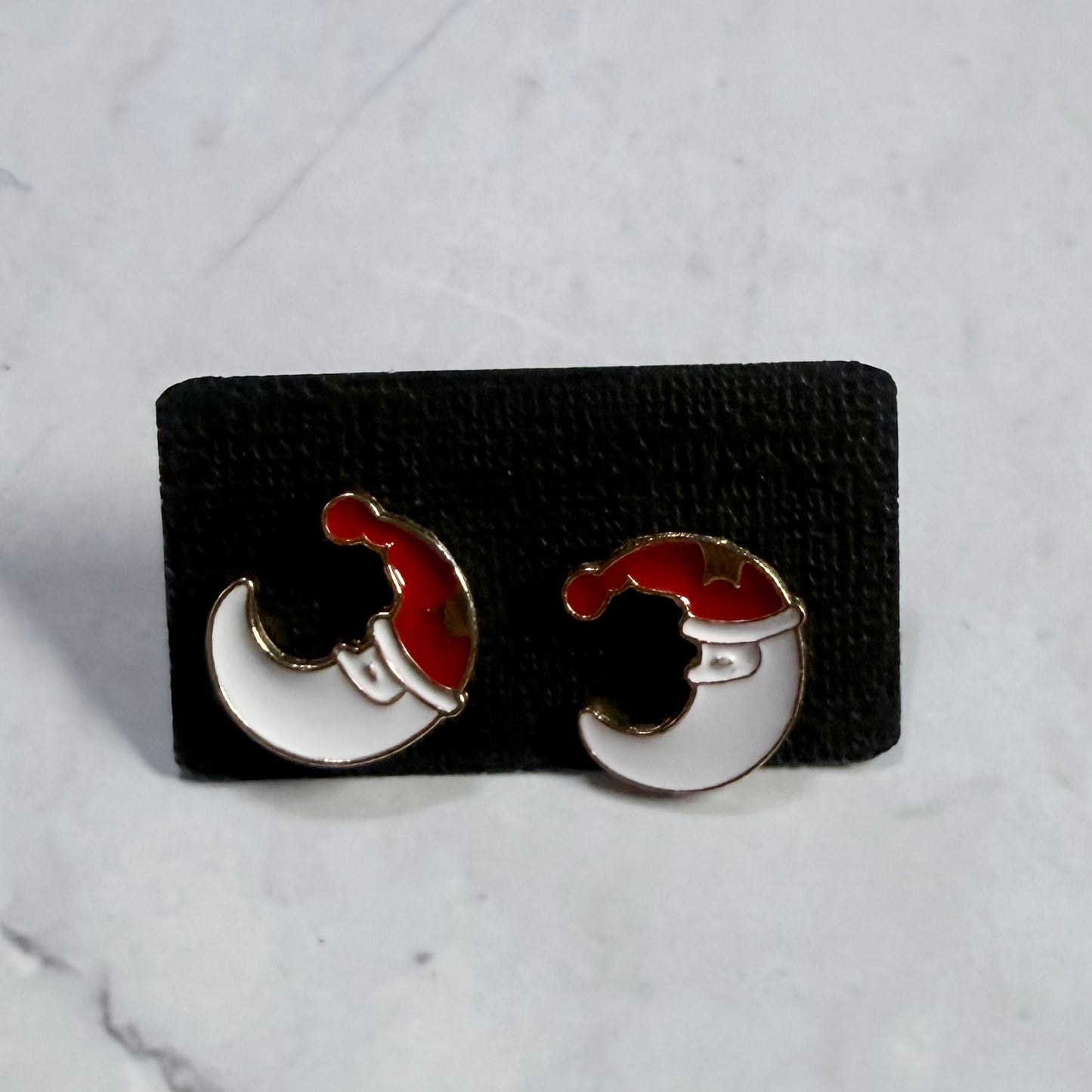Moon Santa Stud Earring