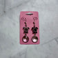 Black/Pink Turtle Dangle