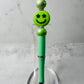 Green Smiley Beaded Pen
