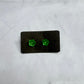 Green Flower Stud Earring