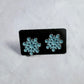 Blue Snowflake Stud Earring V2