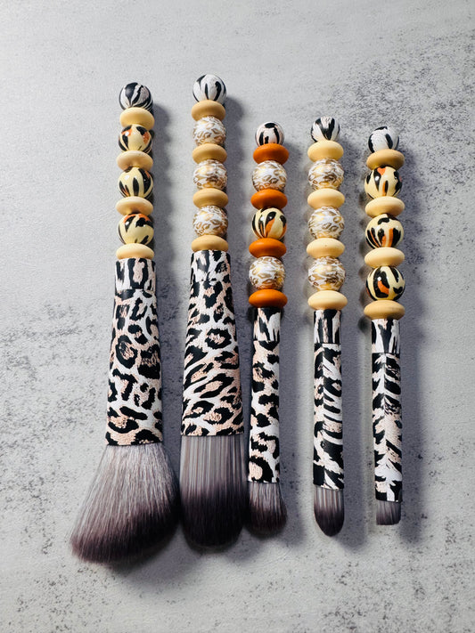 Leopard Makeup Brush Set
