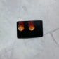 Red/Orange Ombre Gummy Bears CLIP ON Stud Earring