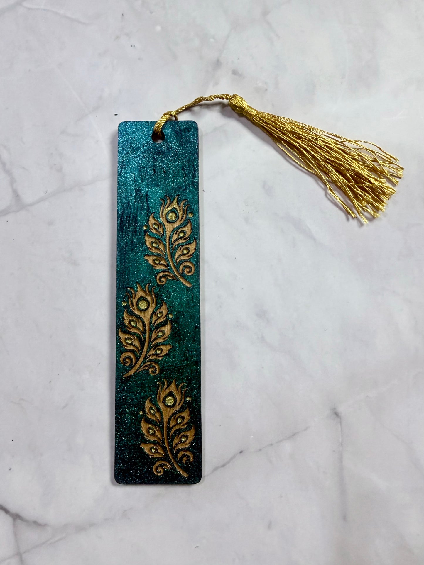 Peacock Feather Bookmark