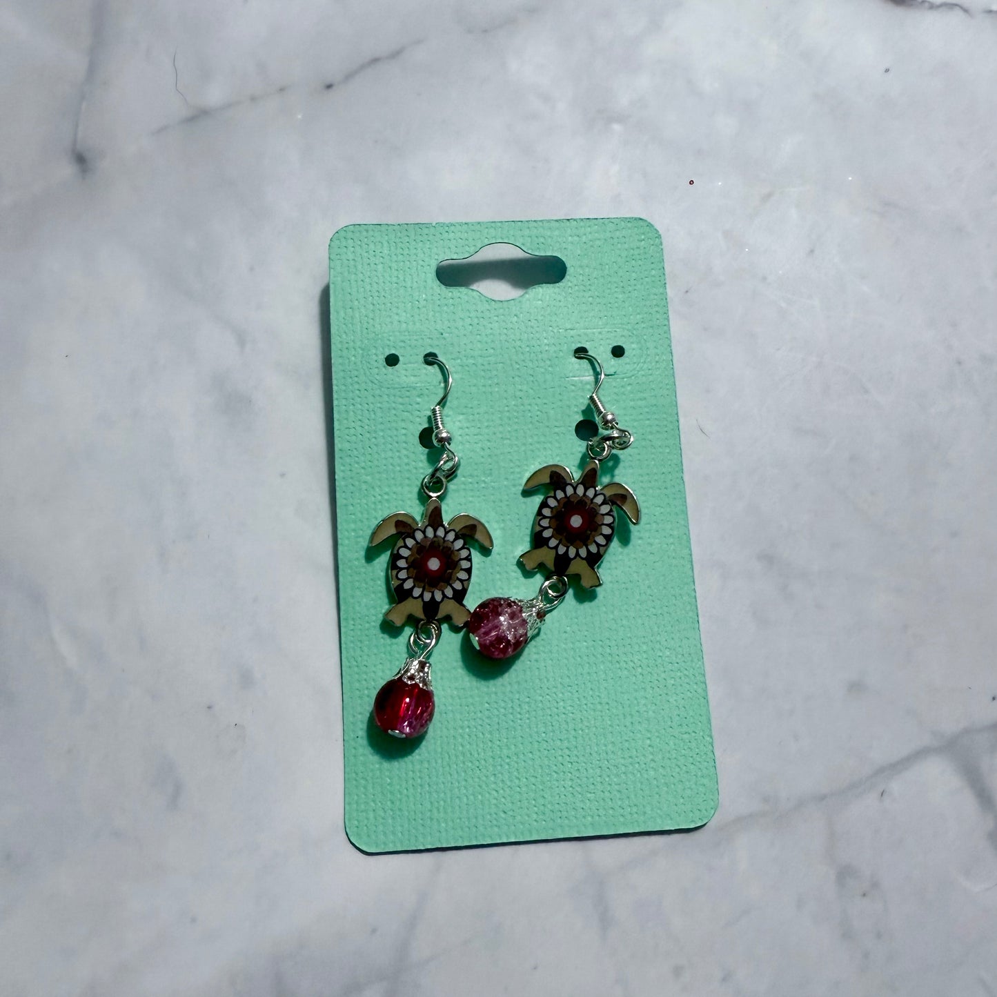 Brown/Red Turtle Dangle