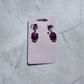 Pink/Black Sugar Skull Dangle