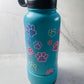 Glitter Paw Prints on 32oz hydrosport