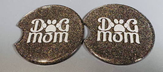 Dog Mom Car Coaster Set