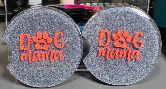 Dog Mom Car Coaster Set