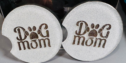 Dog Mom Car Coaster Set