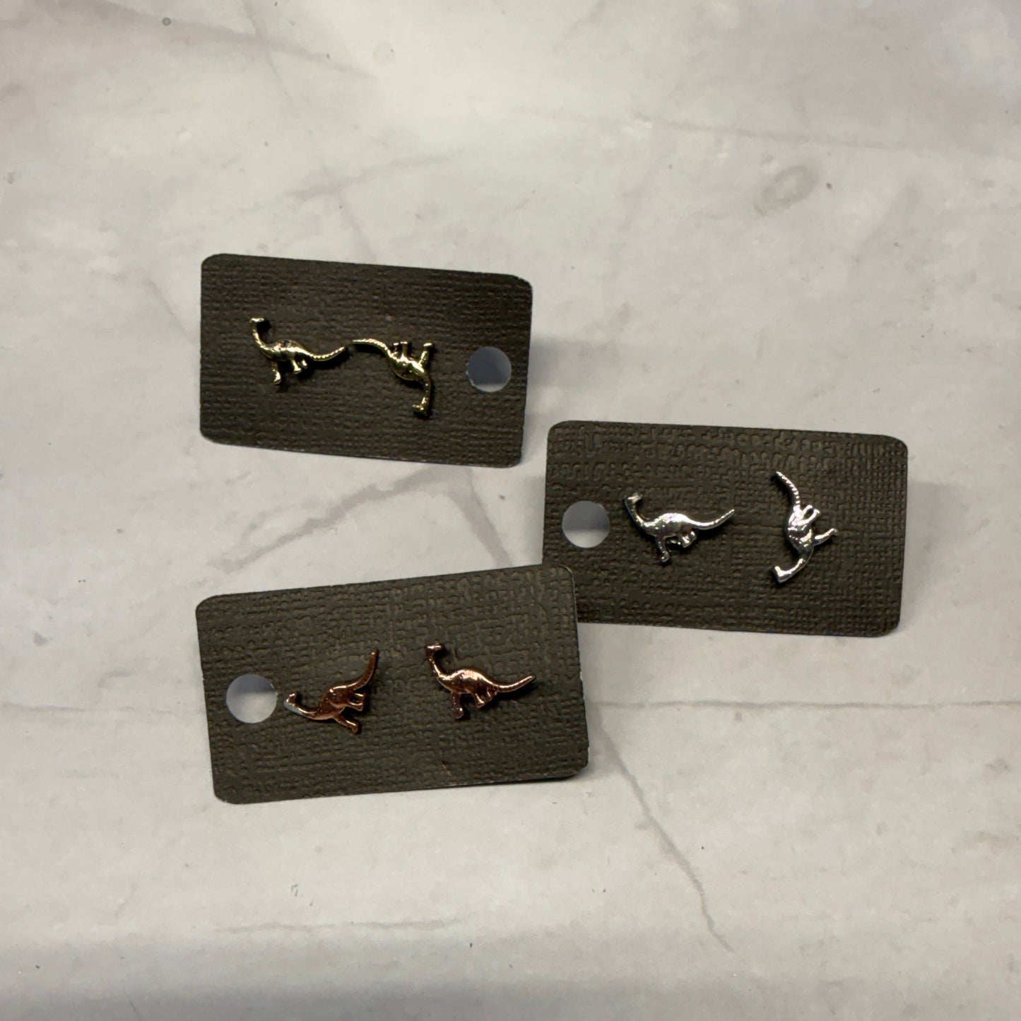 Long Neck Dino Stud Earrings V2