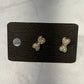Pearl Heart Bow Stud Earring