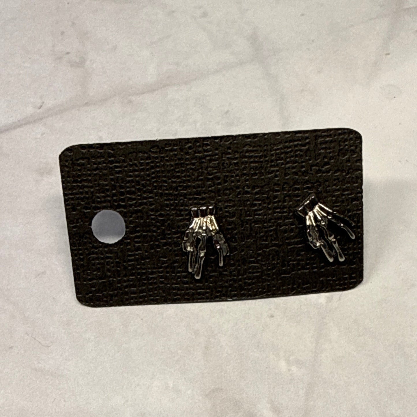 Skelton Hand Stud Earring