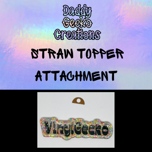 Straw Topper Attachment Acrylic Blank (Set of 5) – VinylGecko