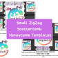 Small ZigZag Scattercomb Honeycomb Template