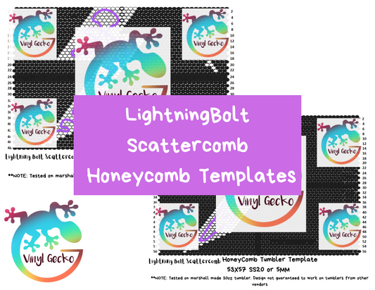 LightningBolt Scattercomb Honeycomb Template